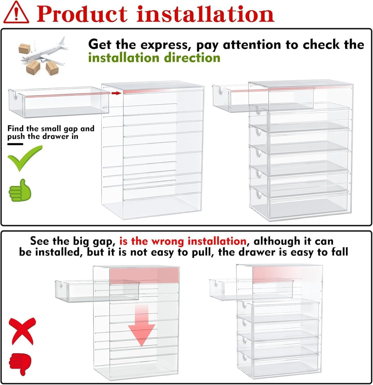 Clear 16-Drawer Organizer