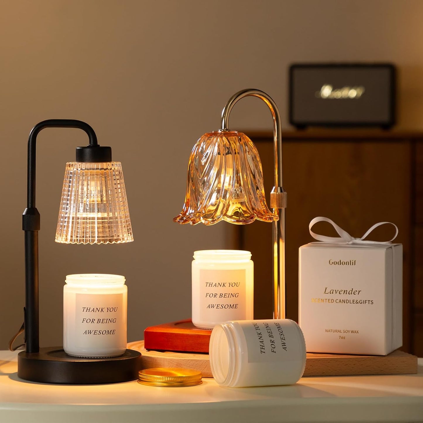 Warm Glow Candle Lamp