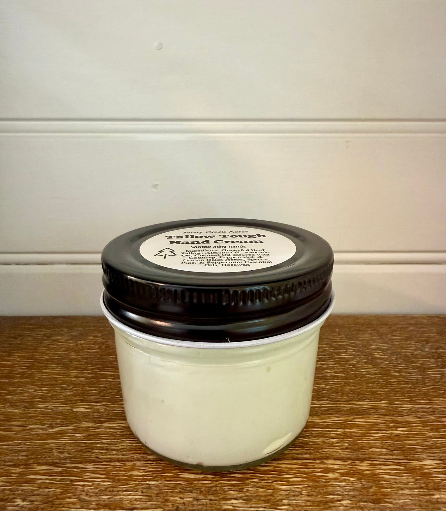 Tough Tallow Hand Cream for Men | Deep Moisture for Dry, Working Hands | Farm-Crafted Tallow Balm (4 oz)