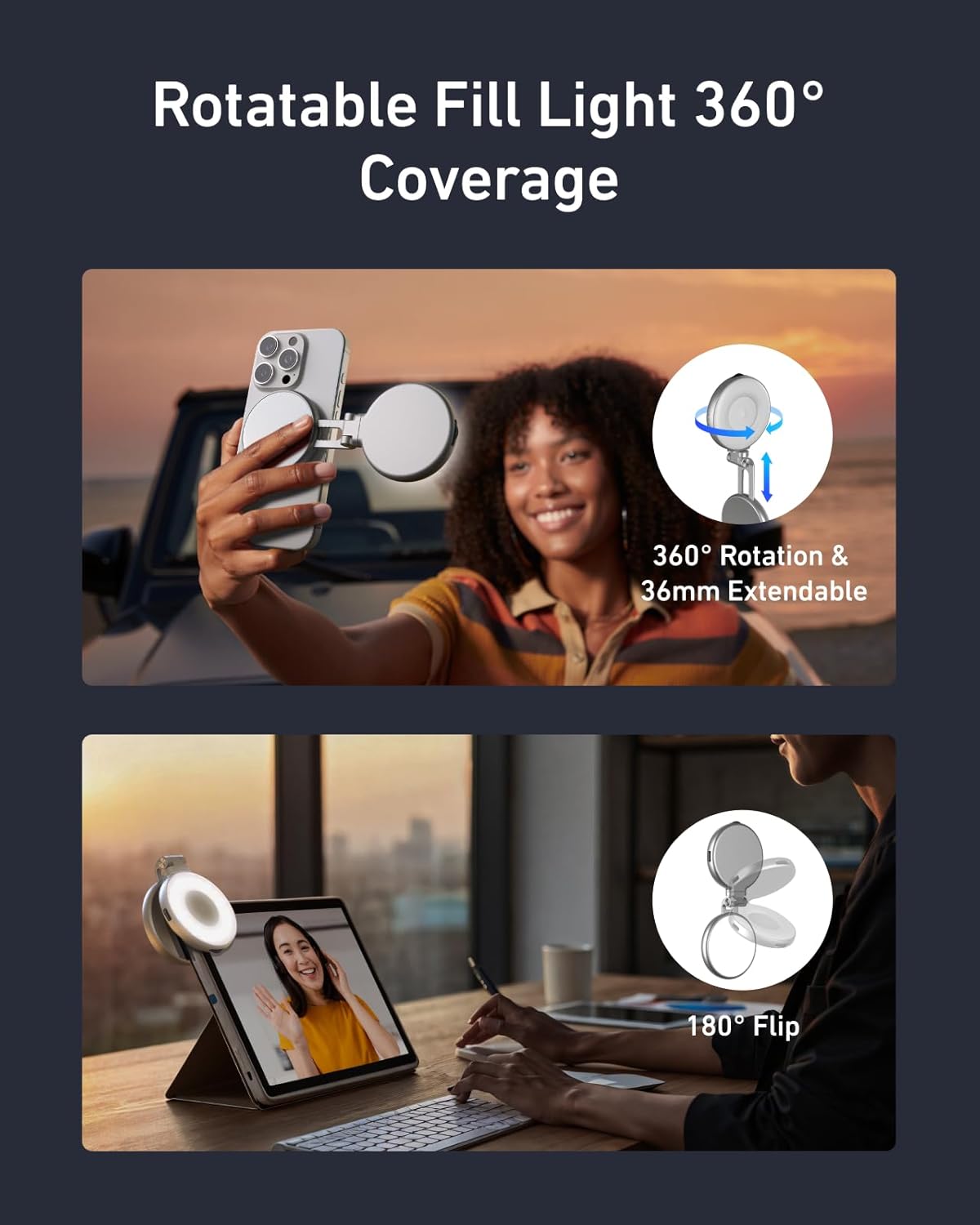 Magnetic Selfie Glow Light