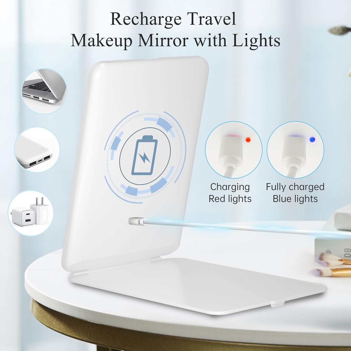 BrightLight Travel Beauty Mirror