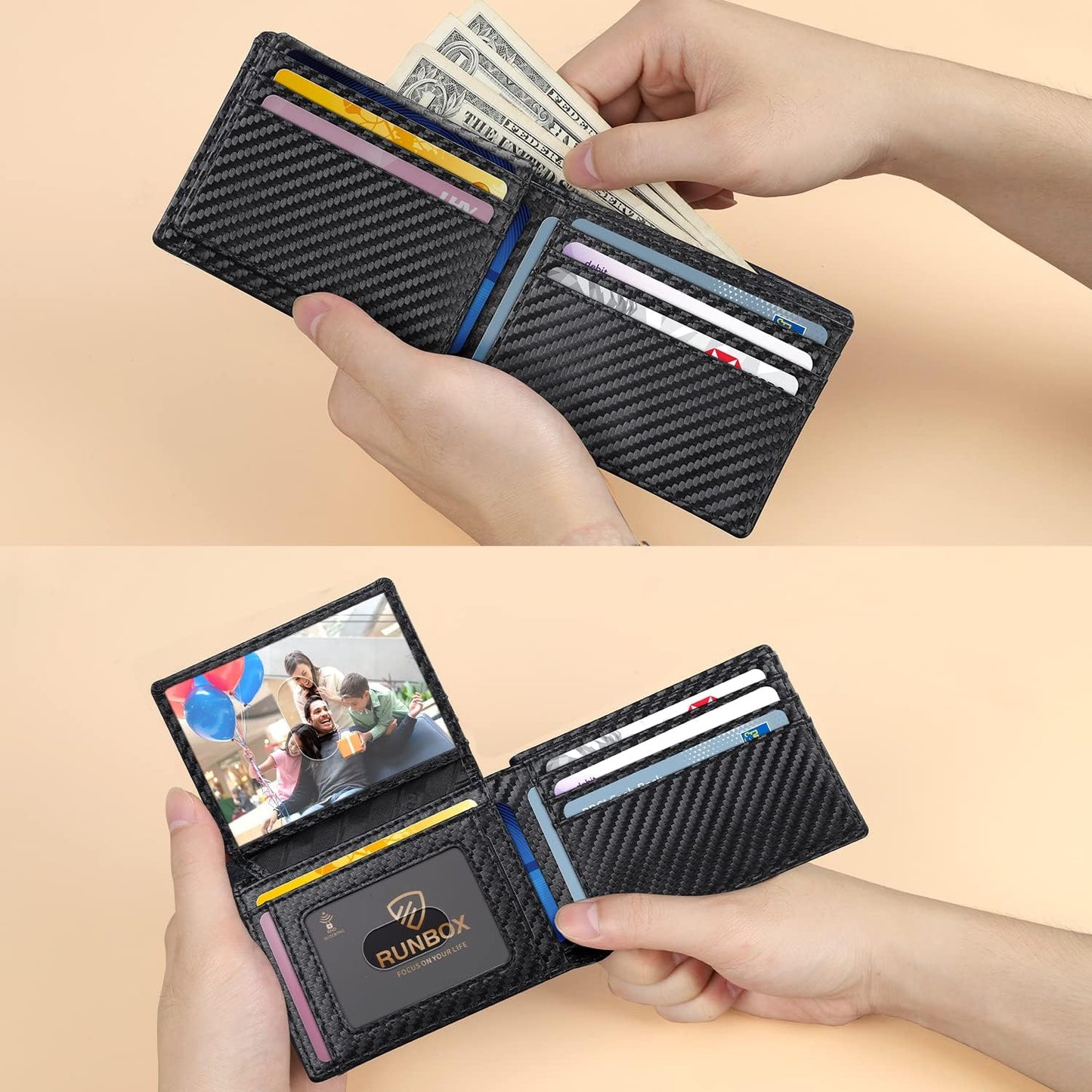Slim RFID Leather Wallet