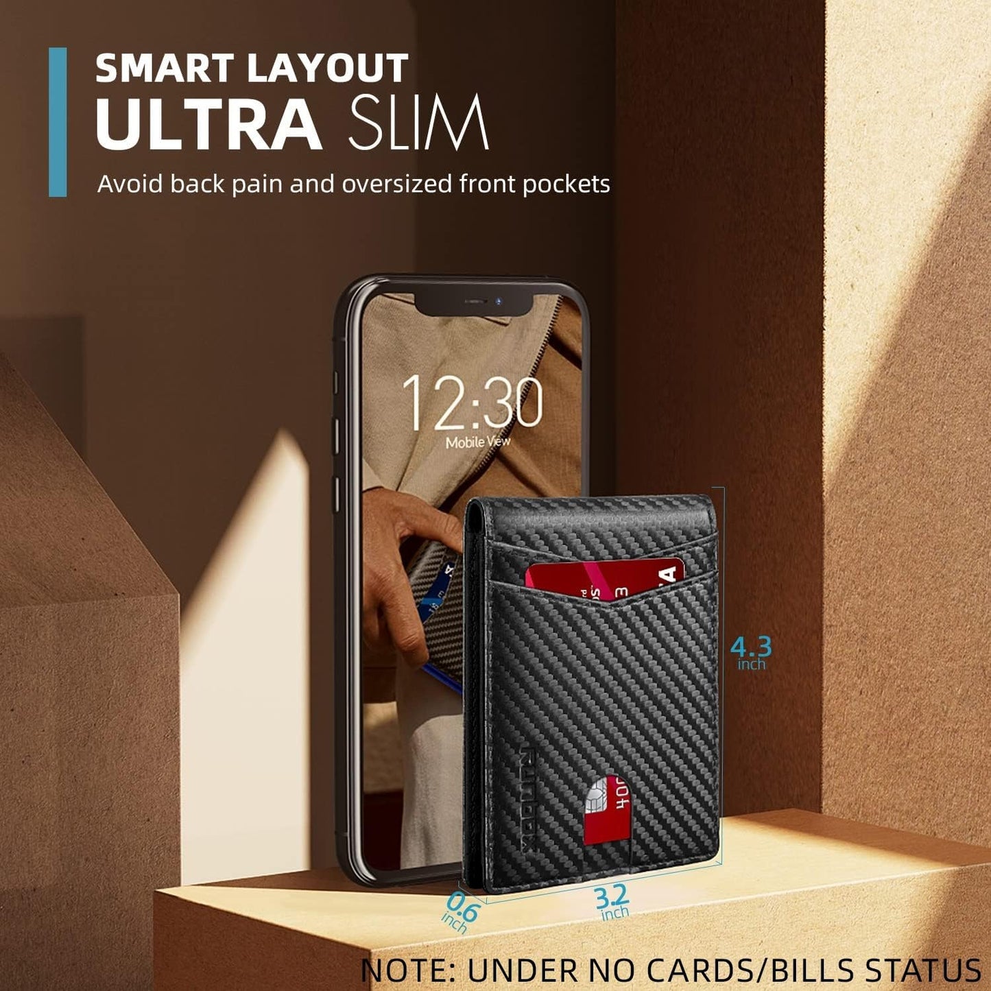Slim RFID Leather Wallet