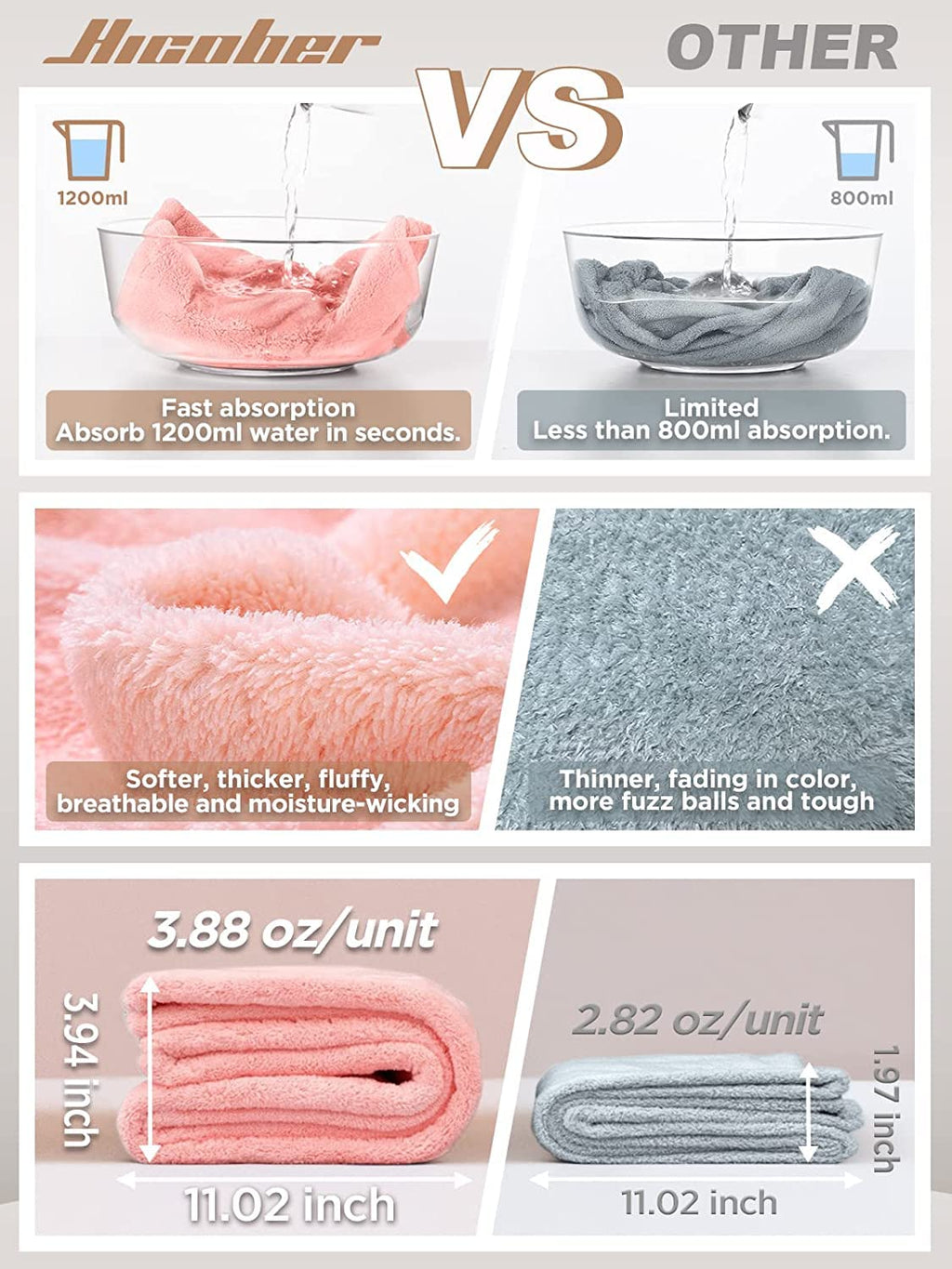 Quick Dry Hair Towel Set