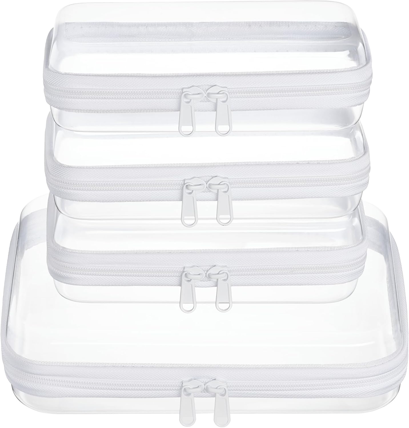 Clear Zipper Travel Organizer Set