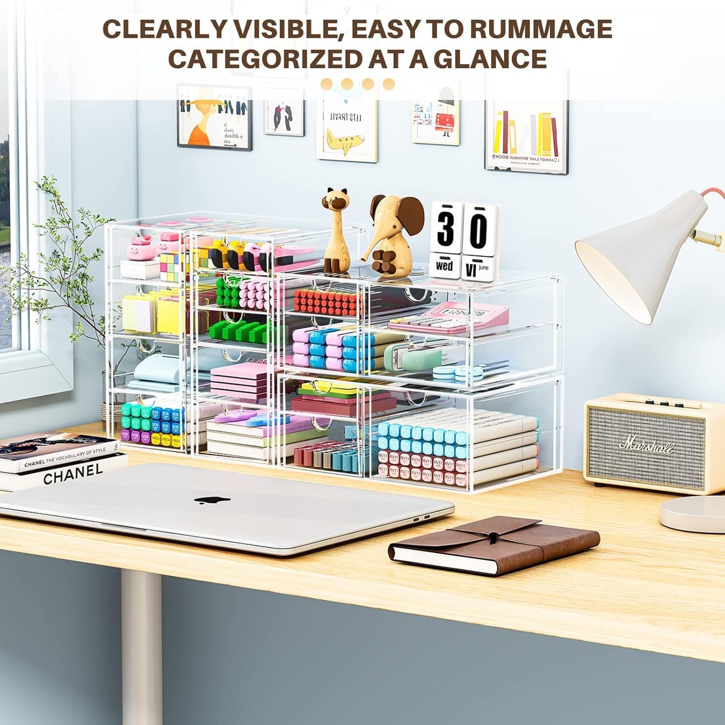 Clear 16-Drawer Organizer