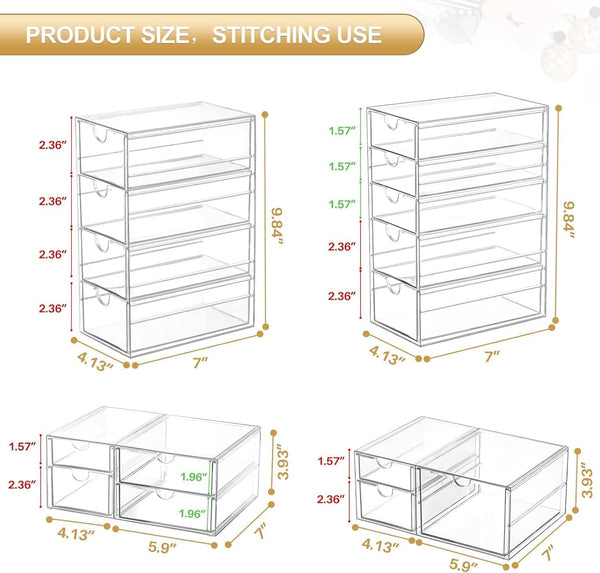 Clear 16-Drawer Organizer