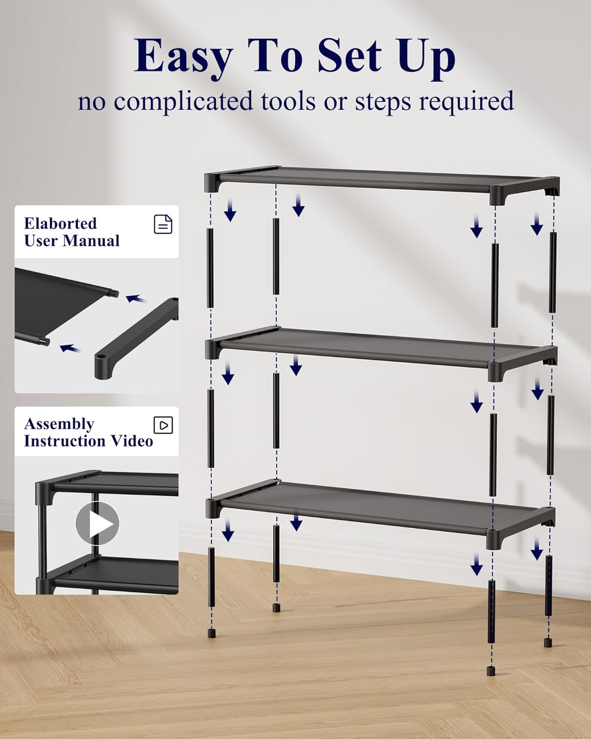 Kitsure Stackable Shoe Organizer