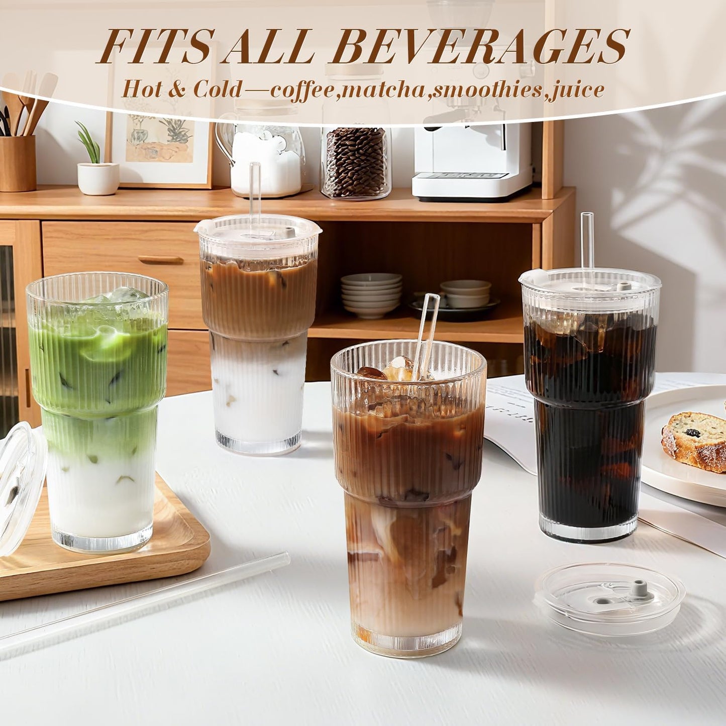 Chic Iced Coffee Tumbler Set