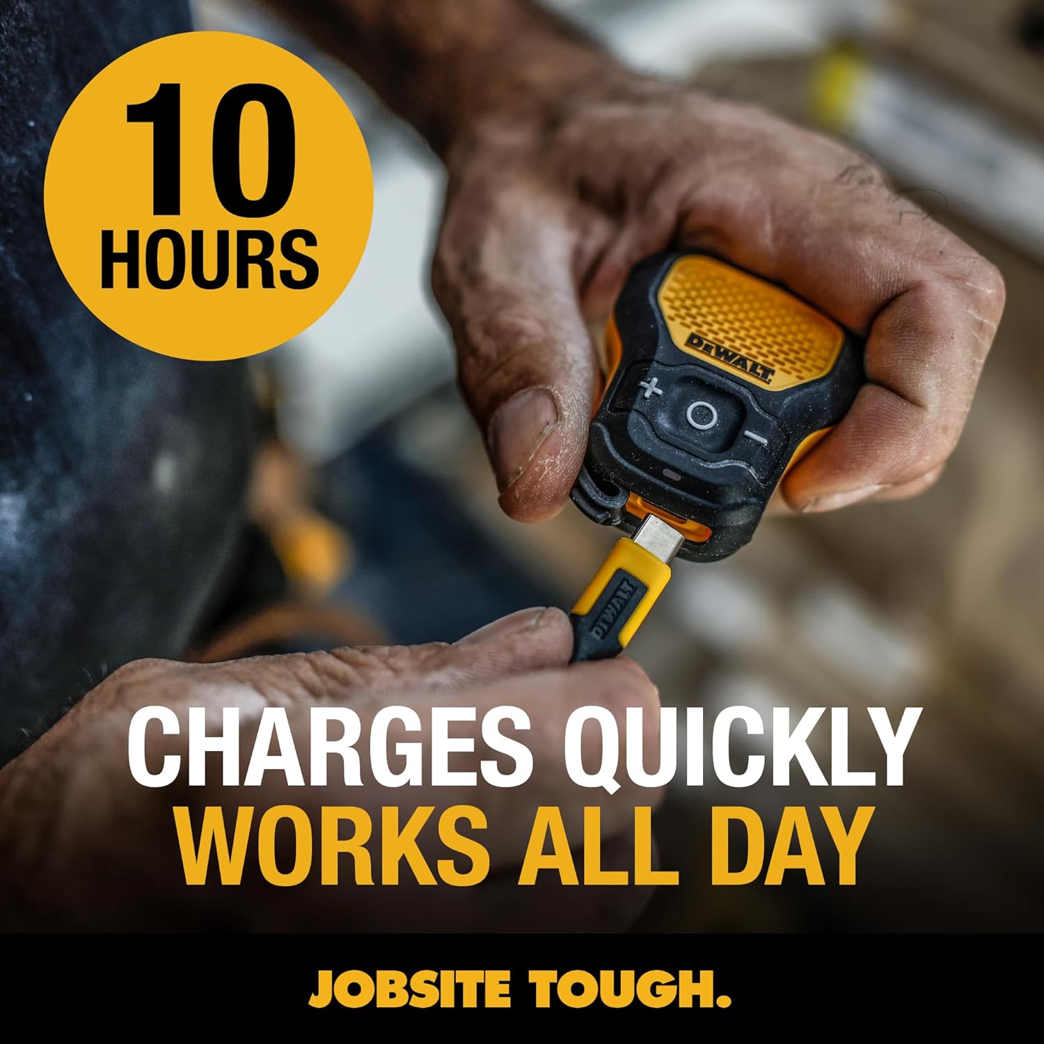 DEWALT Clip-On Bluetooth Speaker