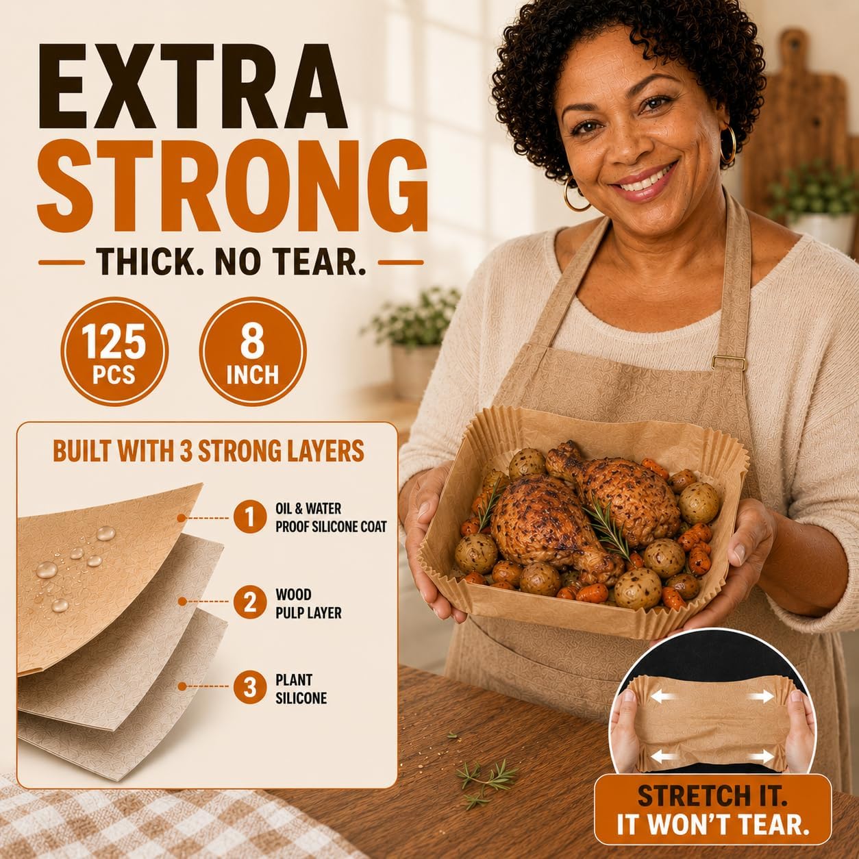 Easy Clean Air Fryer Liners