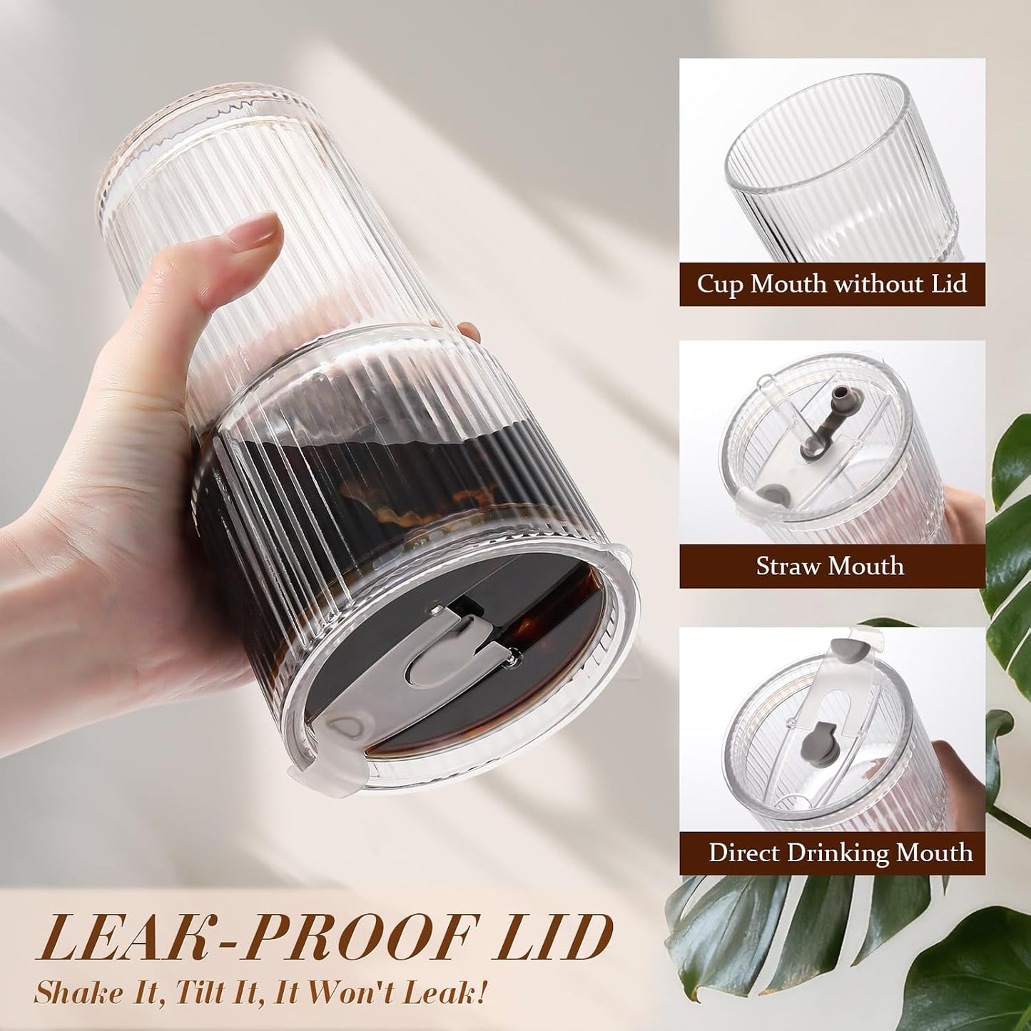 Chic Iced Coffee Tumbler Set