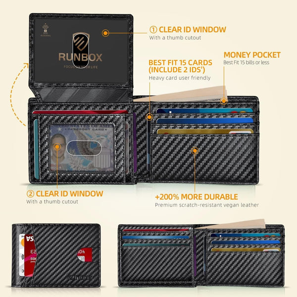 Slim RFID Leather Wallet