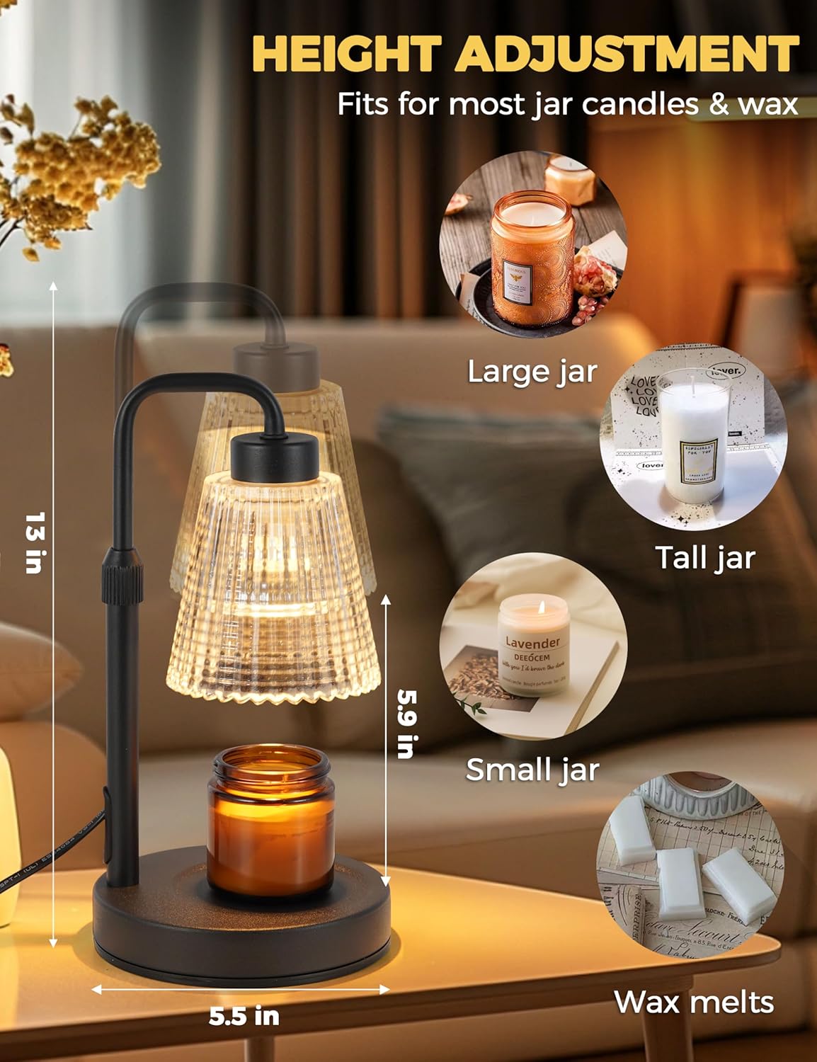 Warm Glow Candle Lamp