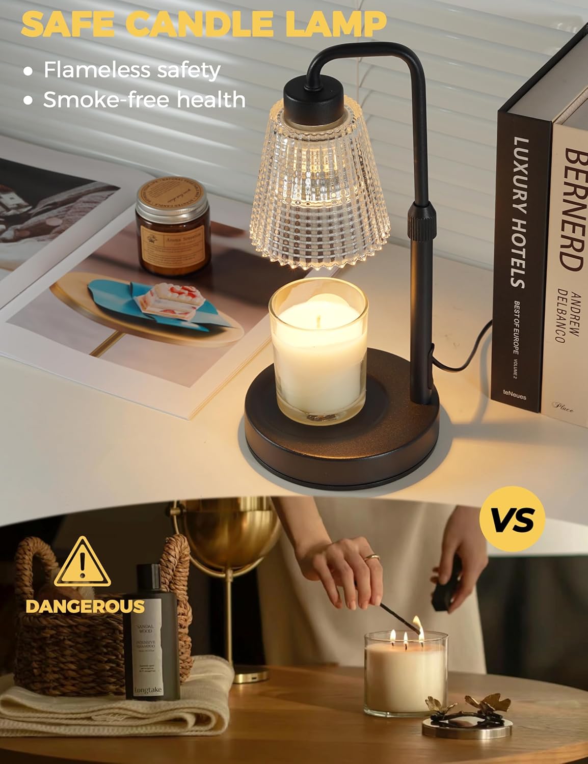 Warm Glow Candle Lamp