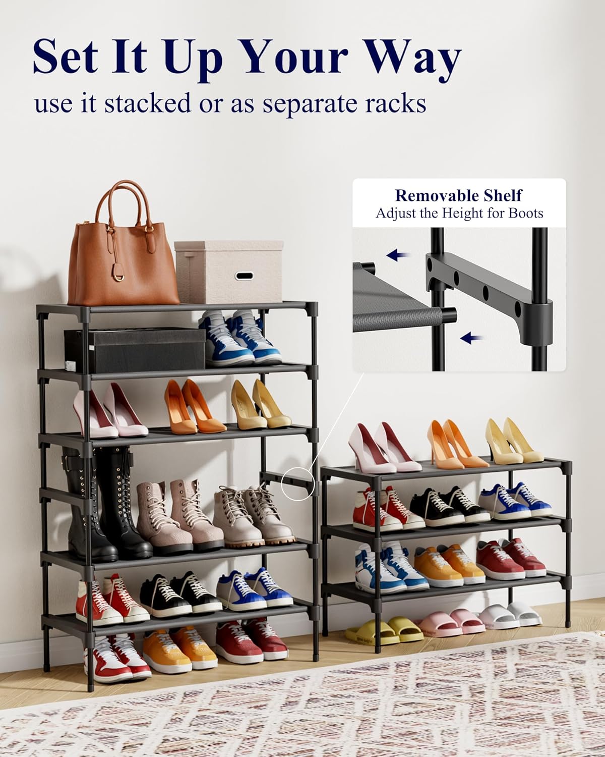 Kitsure Stackable Shoe Organizer