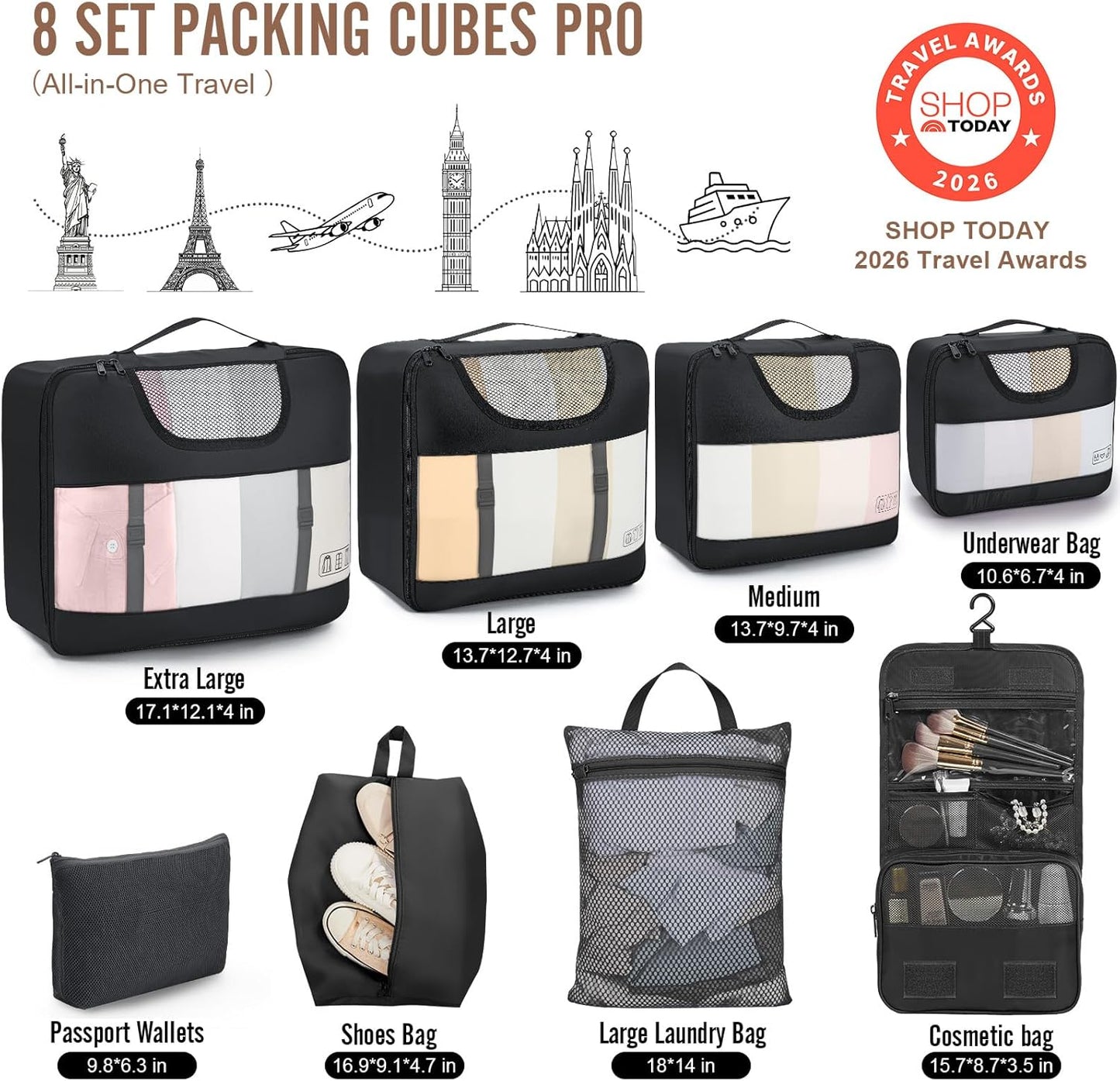 Smart Travel Packing Cubes