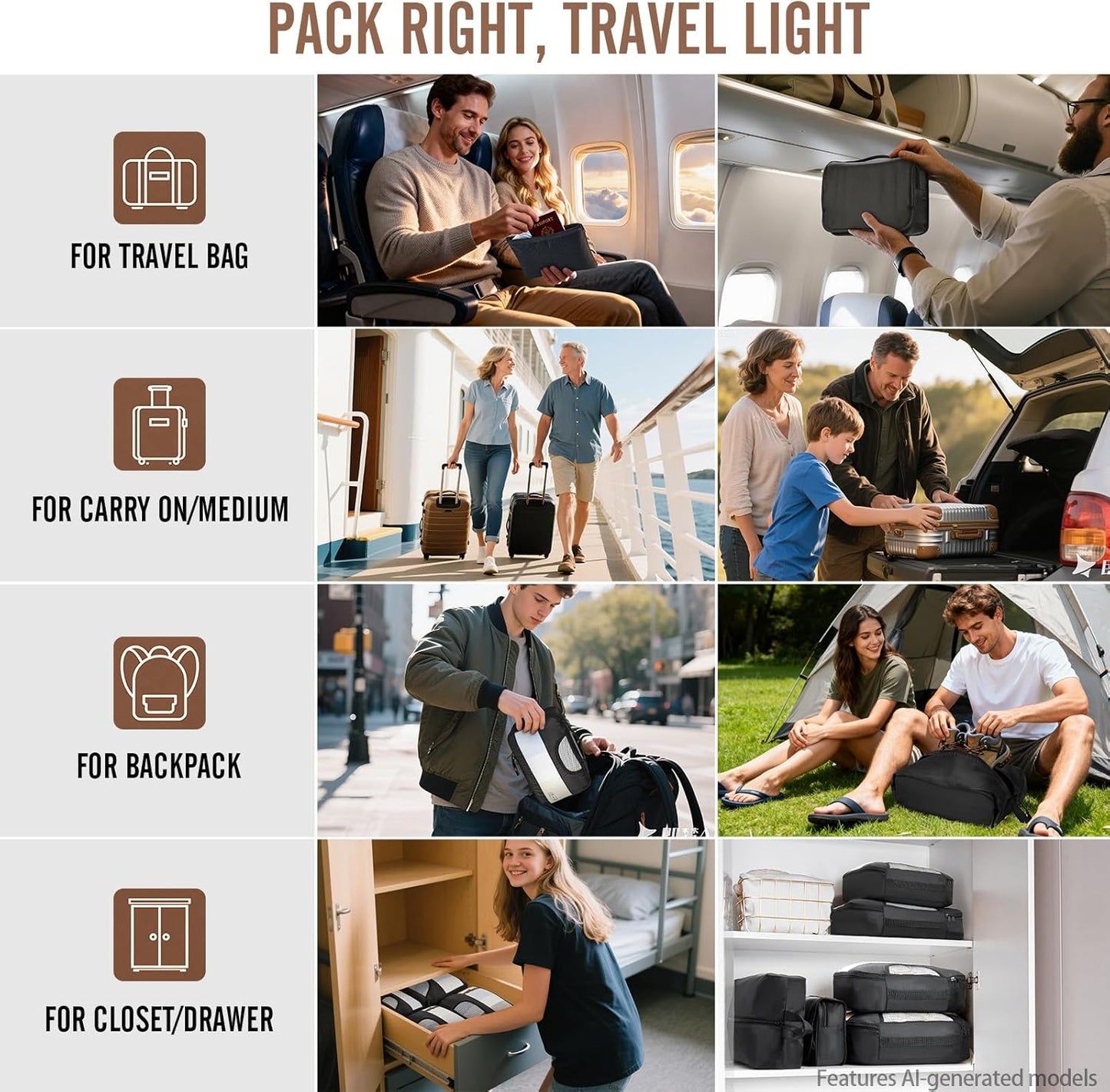 Smart Travel Packing Cubes