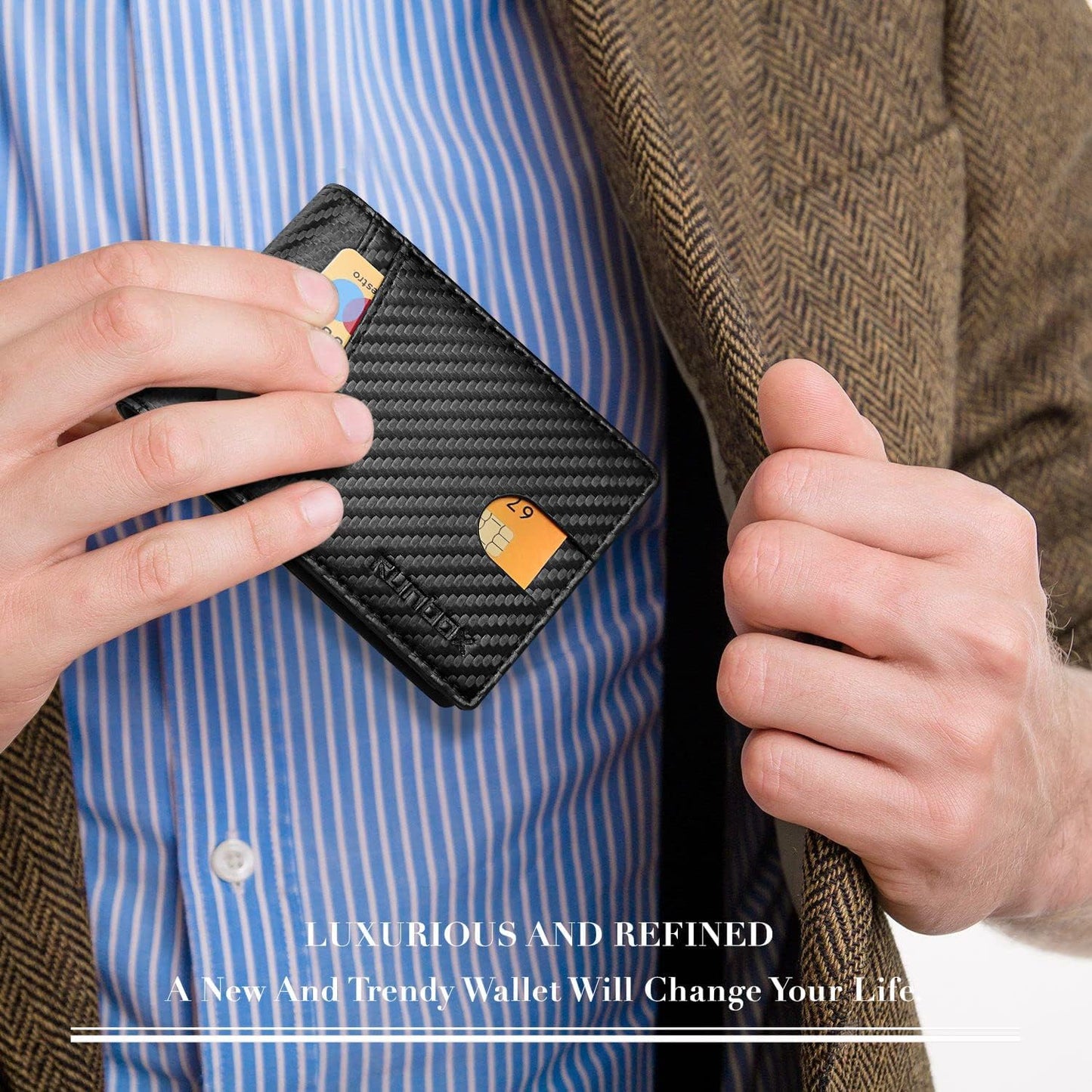 Slim RFID Leather Wallet