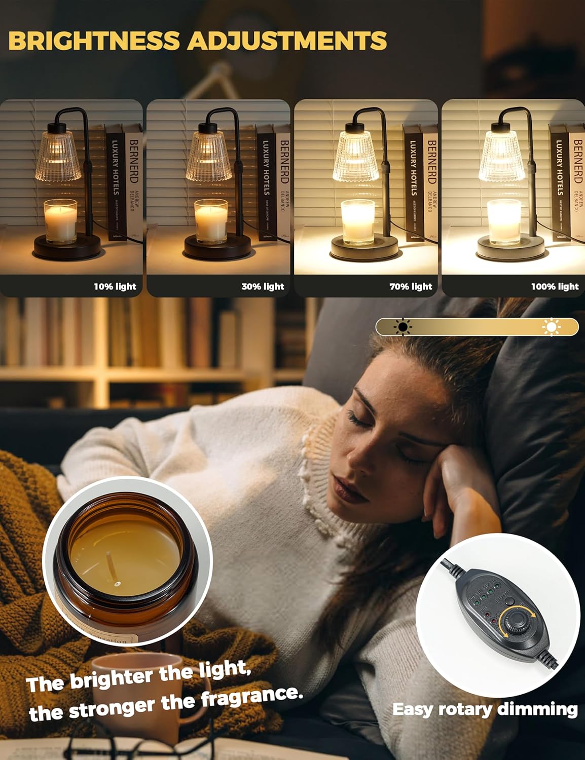 Warm Glow Candle Lamp