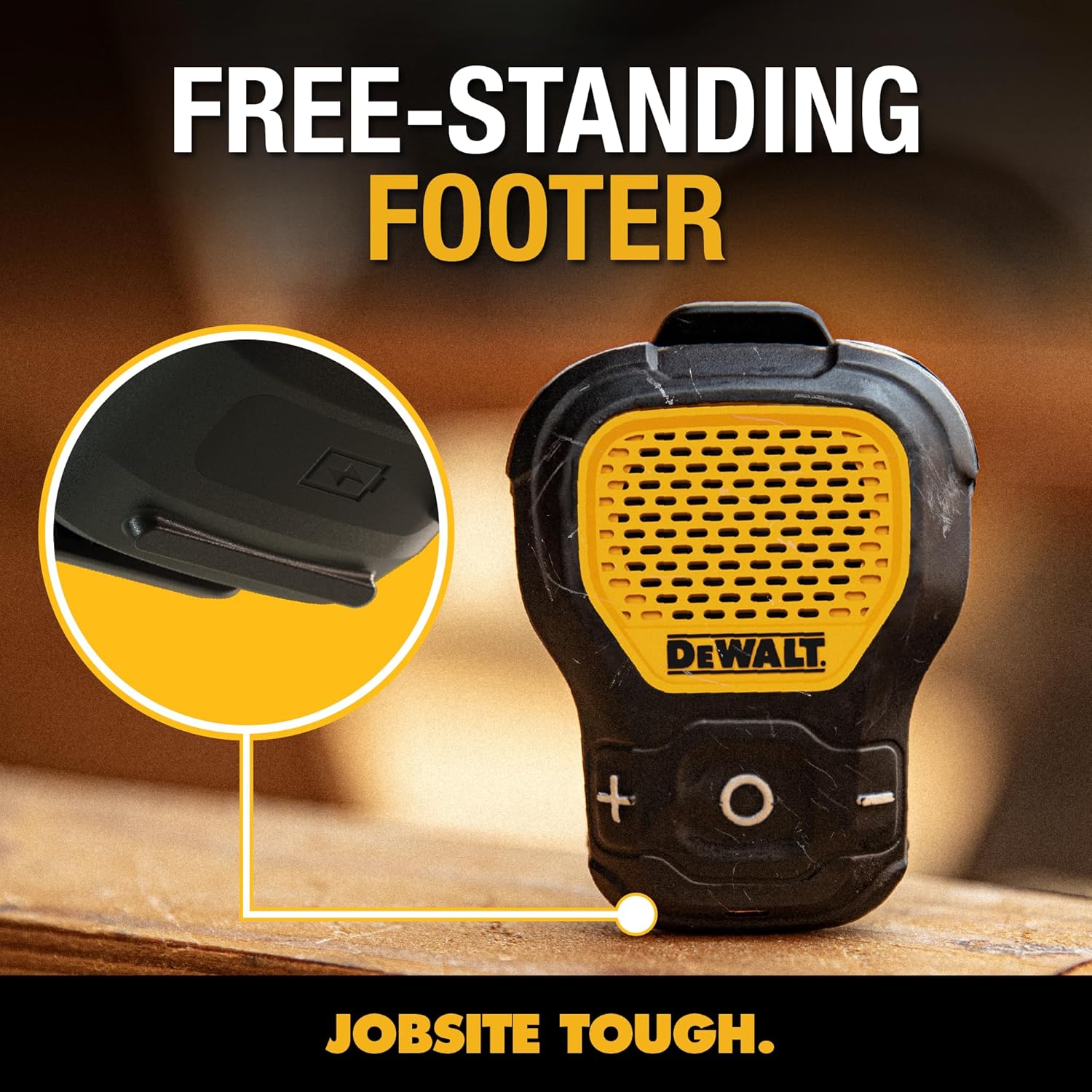 DEWALT Clip-On Bluetooth Speaker