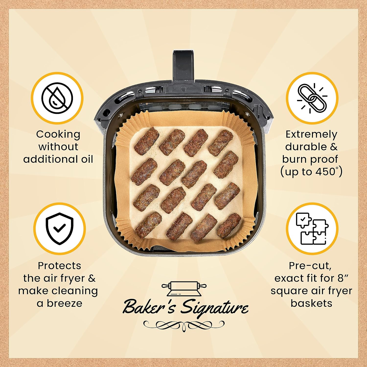 Easy Clean Air Fryer Liners