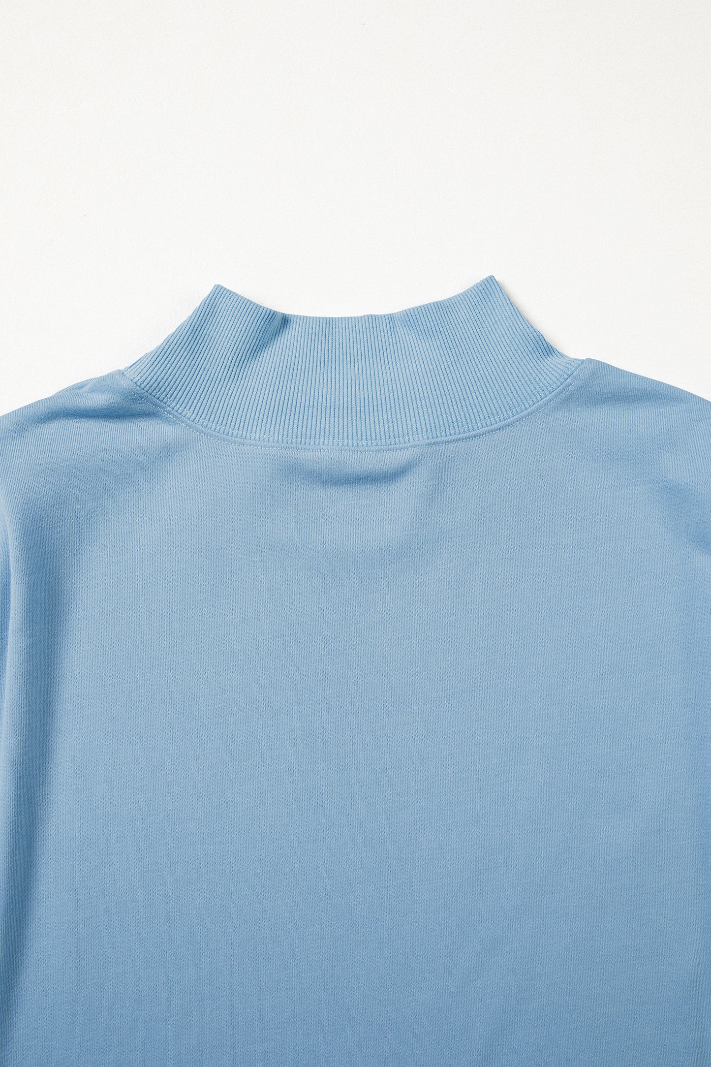 Orange Solid Color High Neck Cap Sleeve Loose Top