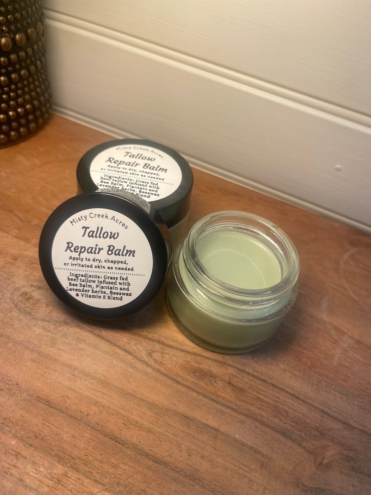 Tallow Repair Balm – Herbal Skin Balm with Bee Balm, Plantain & Lavender