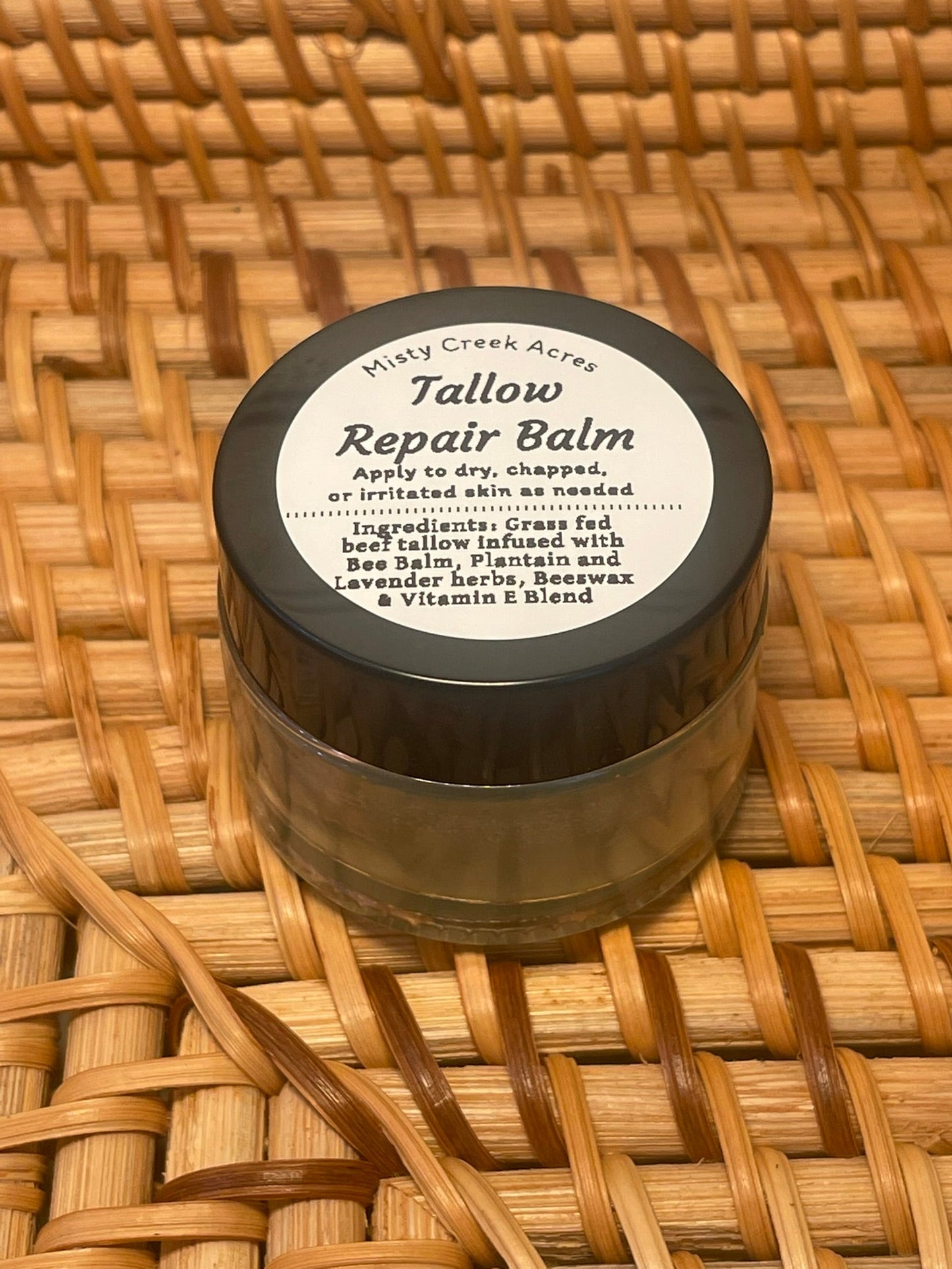 Tallow Repair Balm – Herbal Skin Balm with Bee Balm, Plantain & Lavender