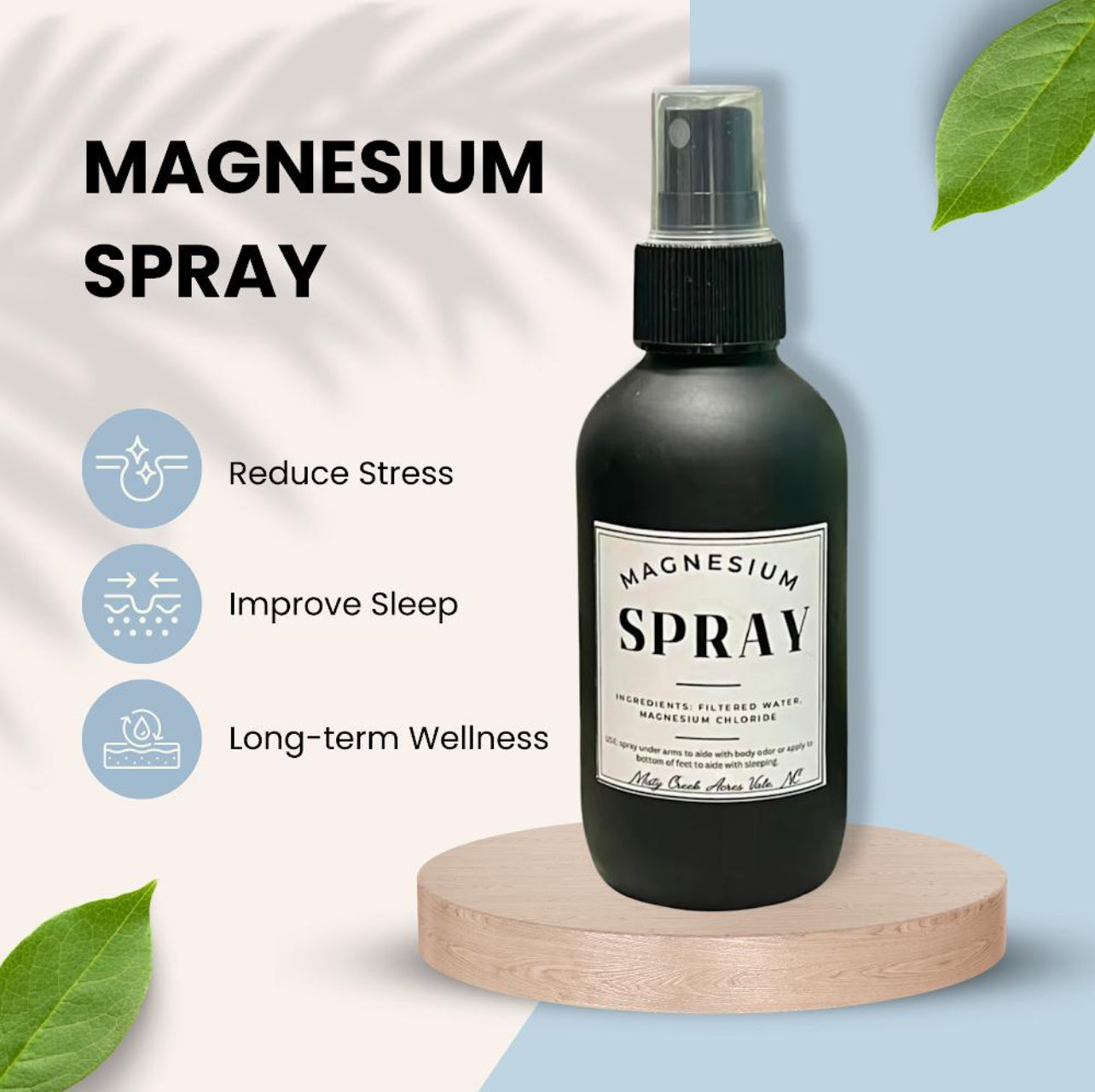 Magnesium Spray – Pure Topical Magnesium for Everyday Well-Being Fragrance Free Unscented